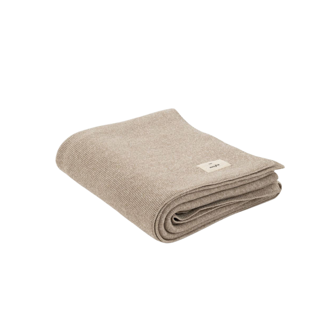 Plaid smooth beige I 130x170 cm