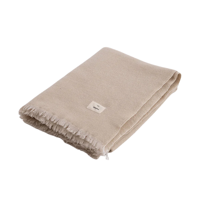 Plaid Herringbone | Beige | 130 x 170 cm