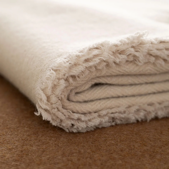 Plaid Herringbone | Beige | 130 x 170 cm