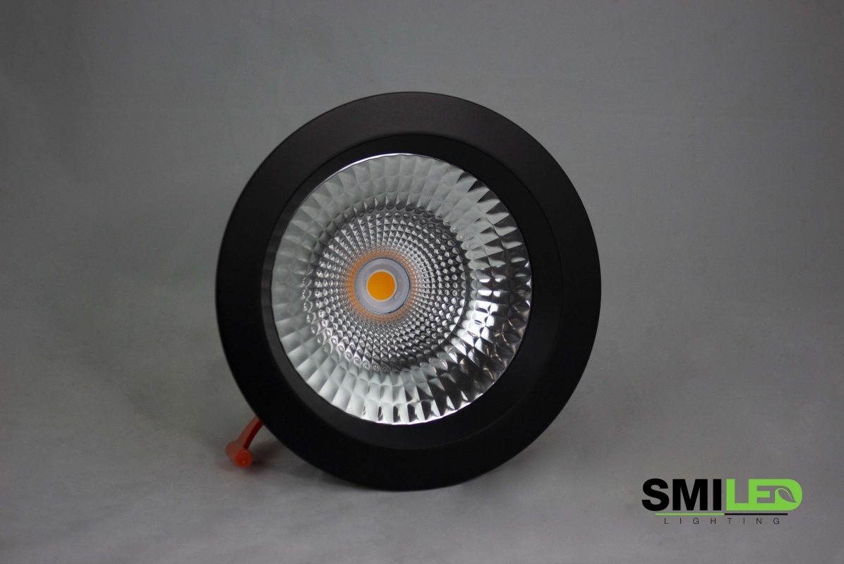 Downlighter LED 15W, 3000K, TUV, Zwarte Rand