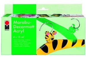 Marabu Starterkit Decormatt Acryl - 6x15ml