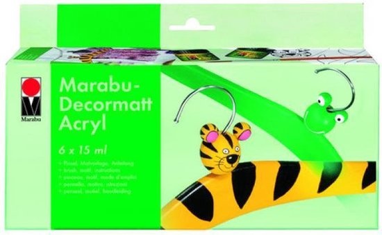 Marabu Starterkit Decormatt Acryl - 6x15ml
