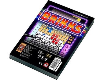 Scoreblokken Brikks twee stuks Dobbelspel