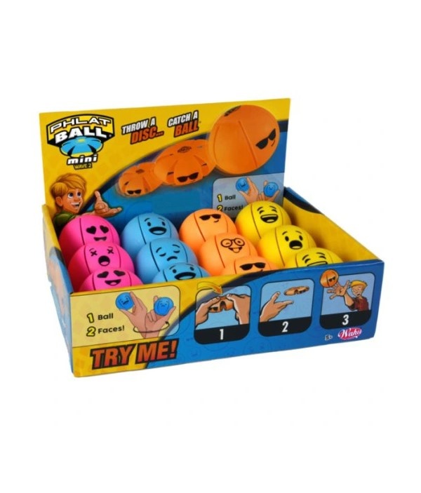 Goliath Phlatball Mini Wave 2 Smiley 7.5cm 1 stuk assorti
