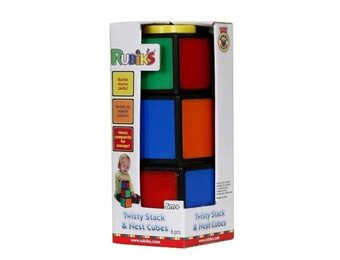 Rubik's Twisty stack & nest cubes - Stapelbare bouwblokken 6 delig