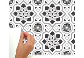 Muurstickers - Spanish Tile set van 4 muurstickers van 27x27 centimeter