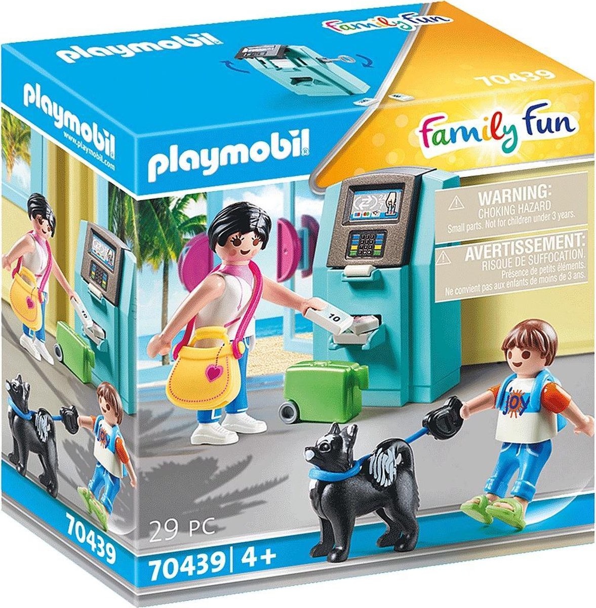 PLAYMOBIL Family Fun Vakantiegangers met geldautomaat - 70439
