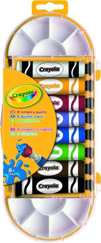 Crayola 8 Tubes tempera verf
