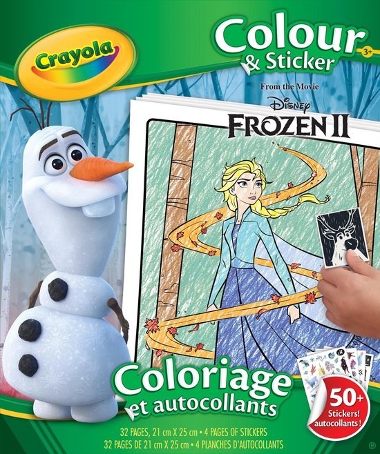 Crayola Frozen 2- Kleur-sticker Boek - Creatieve Activiteit voor Kinderen