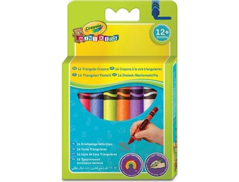 Crayola Mini Kids - 16 Driehoekige waskrijtjes
