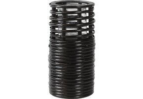 Non-branded Theelichthouder Omara 15 X 30 Cm Hout Zwart