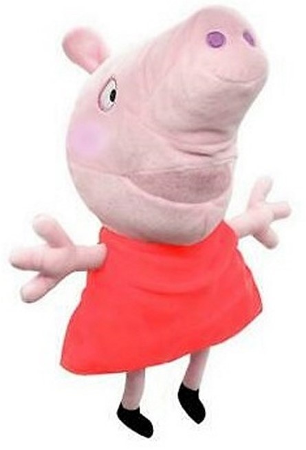 Peppa Pig Handpop Knuffel Peppa 25cm met geluid