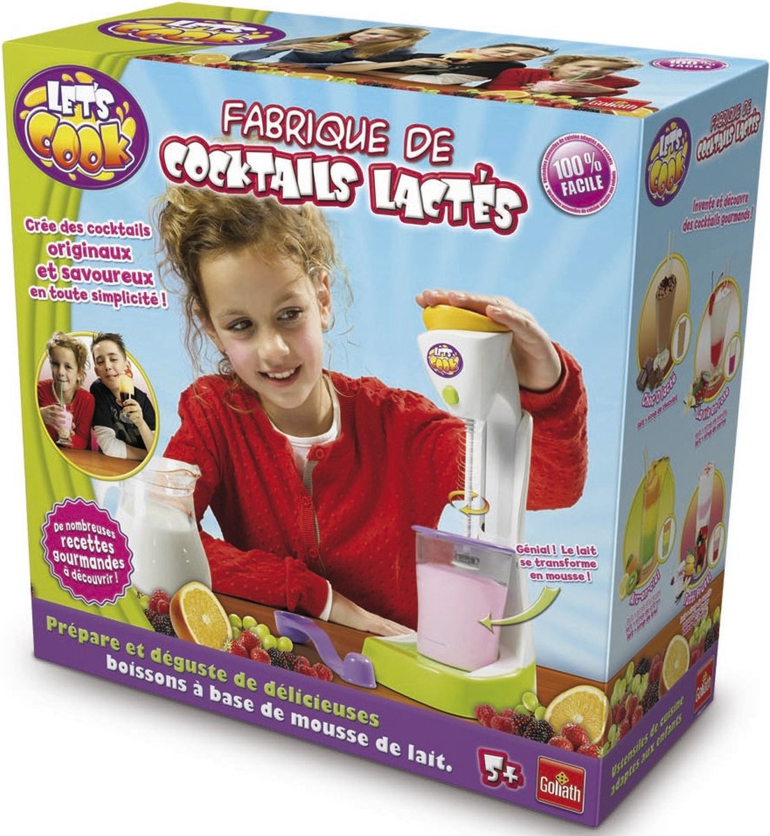 Let's Cook Fabrique de Cocktails lactés - Kinder cocktail maker - Frans