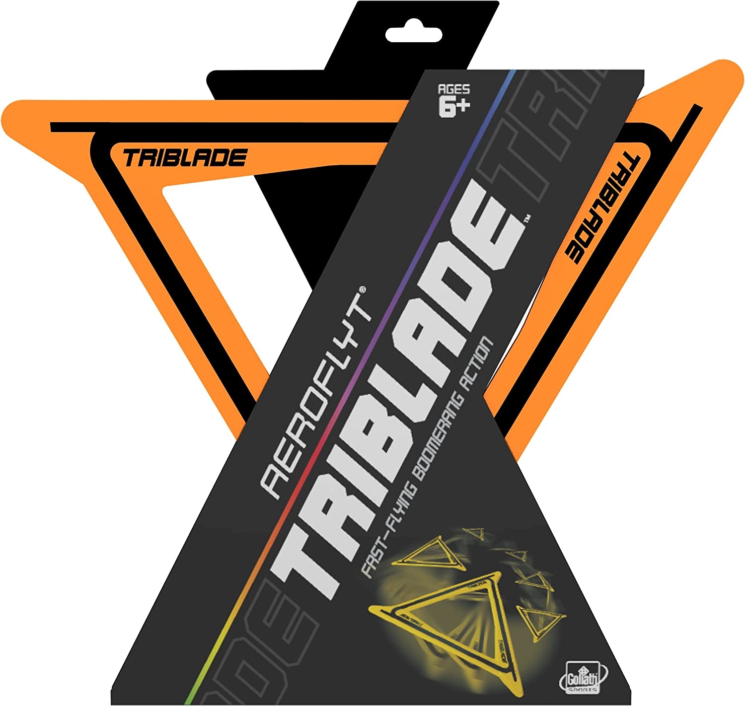 WAHU Sports Aeroflyt Triblade Fast Flying Boomerang Action - Oranje