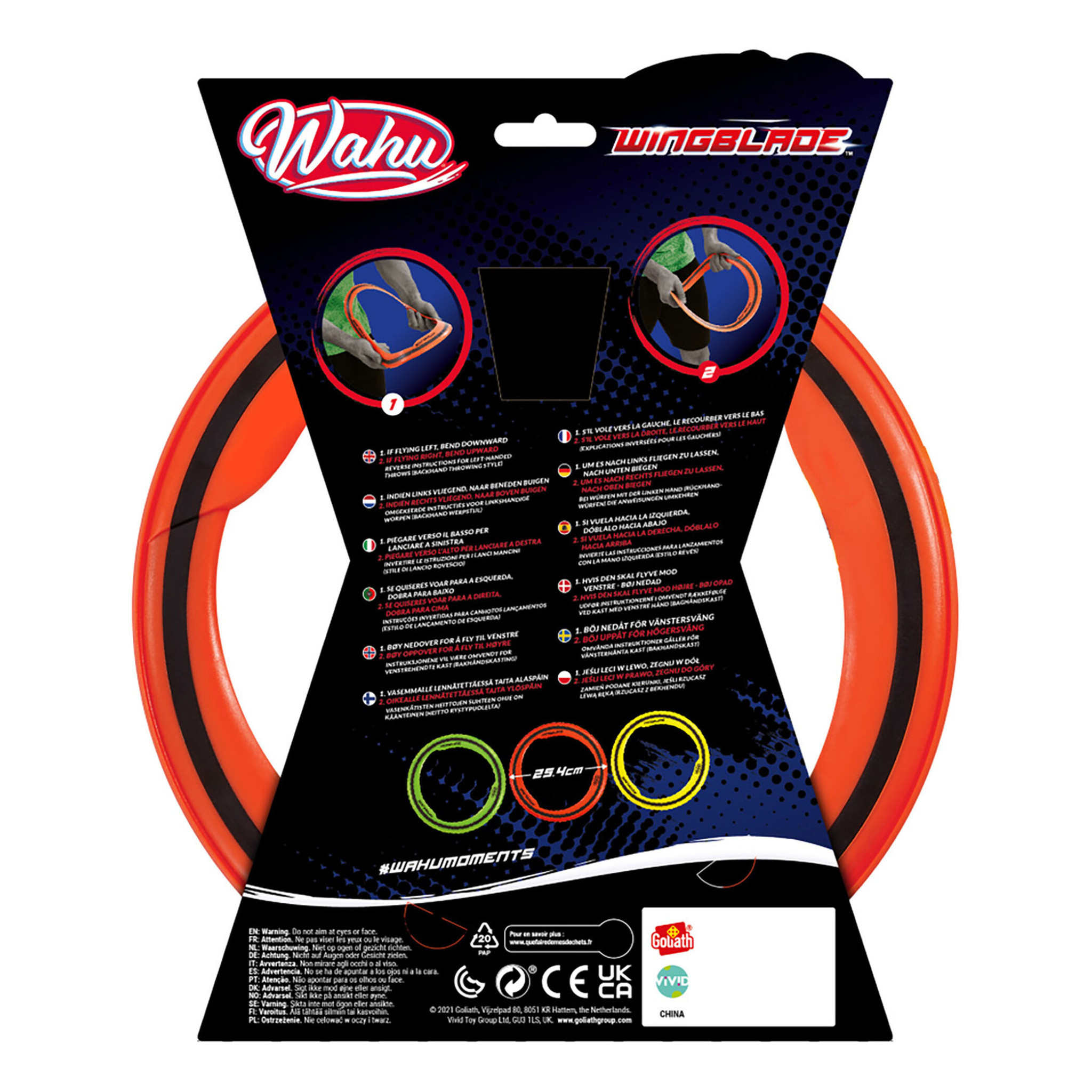 Wahu Aeroflyt Wingblade - Aerodynamic Sky slicing power frisbee - Rood