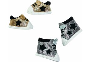 Baby Born Trendy Sneakers zilver of goud - 1 paar assorti uitgeleverd