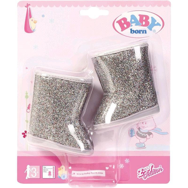 Baby Born Winterlaarzen glitter - Zilver 1 paar