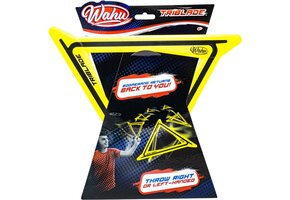 WAHU Sports Aeroflyt Triblade Fast Flying Boomerang Action - Geel