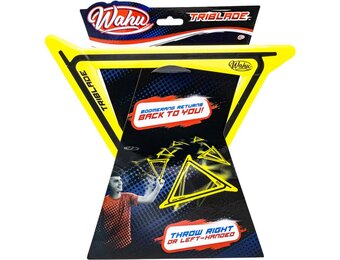 WAHU Sports Aeroflyt Triblade Fast Flying Boomerang Action - Geel