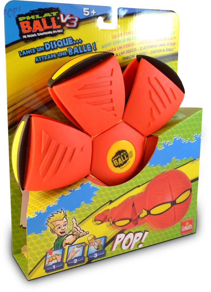 Phlatball Classic Red (yellow) 22cm - Vang- en werpspel