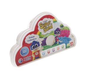 Super Sand Colour Collection wit + 1 groen