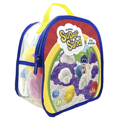 Super Sand rugzak Animals - Dieren speelset met speelzand en vormpjes