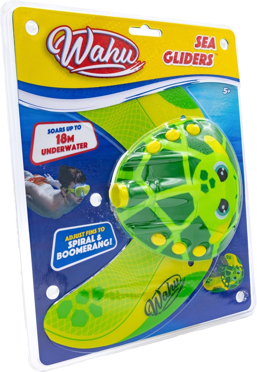 Wahu Sea Gliders - Onderwater Boomerang - Schildpad groen