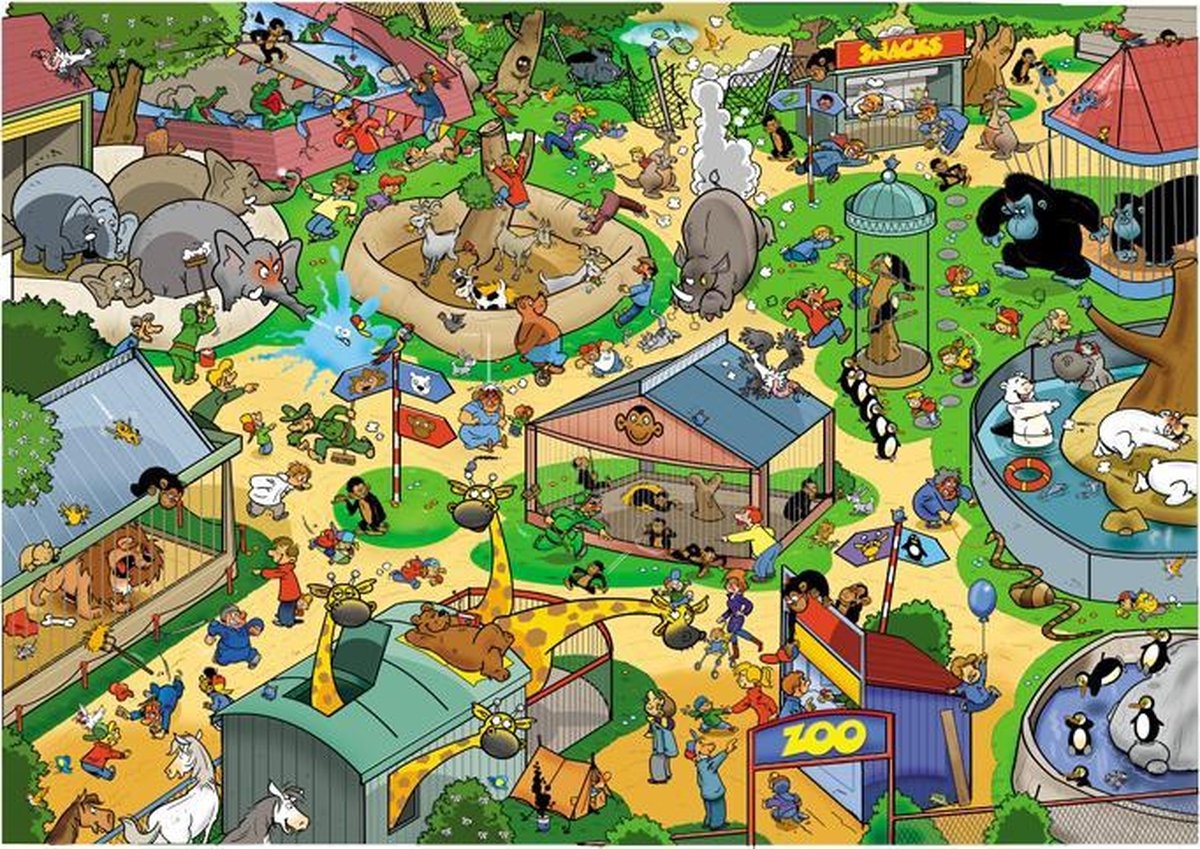 That's Life Puzzel 1000pcs Zoo - Puzzel Dierentuin 1000 stukjes