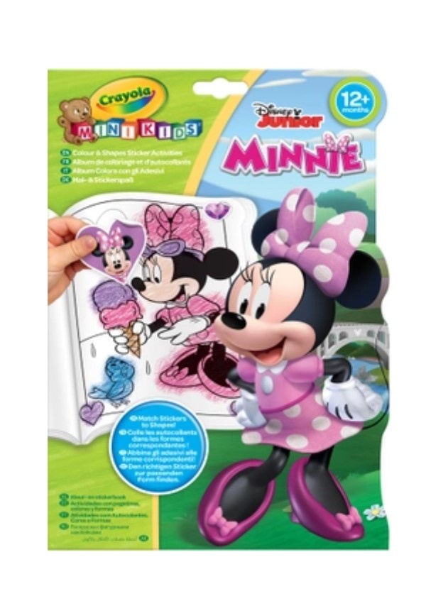 Crayola Mini Kids Disney Junior Minnie Mouse Kleur/en Stickerboek