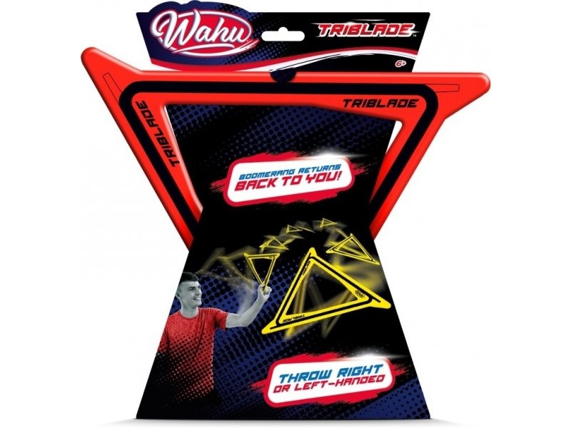 WAHU Sports Aeroflyt Triblade Fast Flying Boomerang Action - Rood