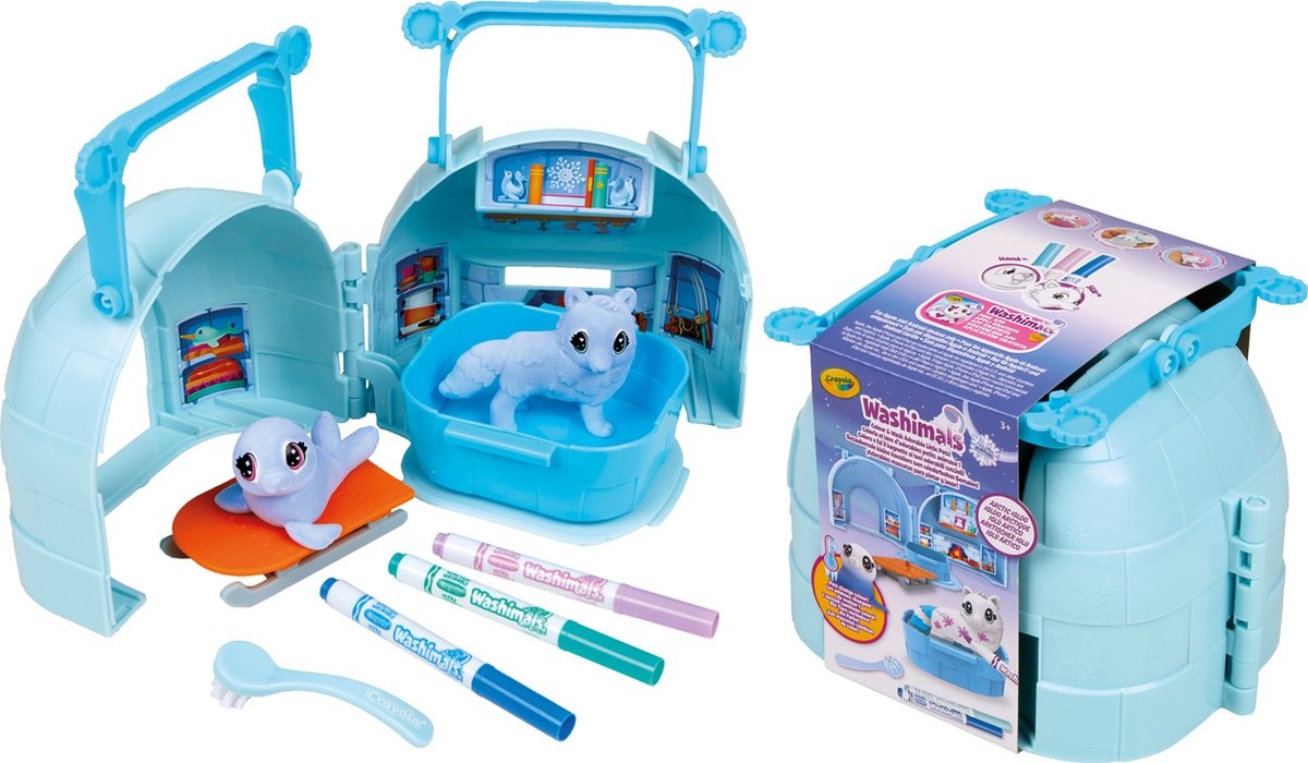 Crayola - Washimals - Hobbypakket - Arctic Adventureset Arctische Iglo