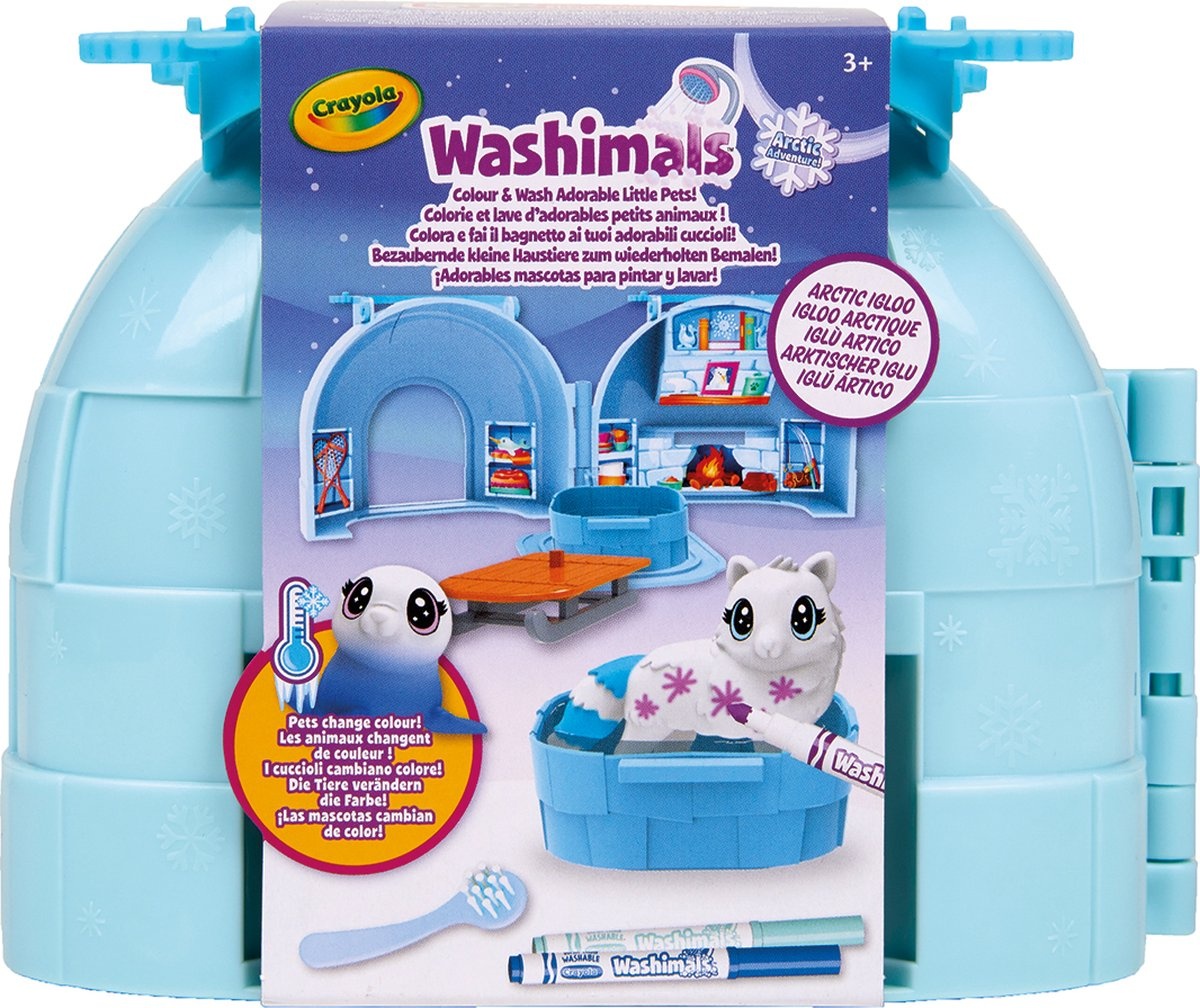 Crayola - Washimals - Hobbypakket - Arctic Adventureset Arctische Iglo