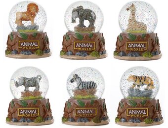 TOIT458162 - Sneeuwbol wilde dieren Animal World Toi-Toys (3536