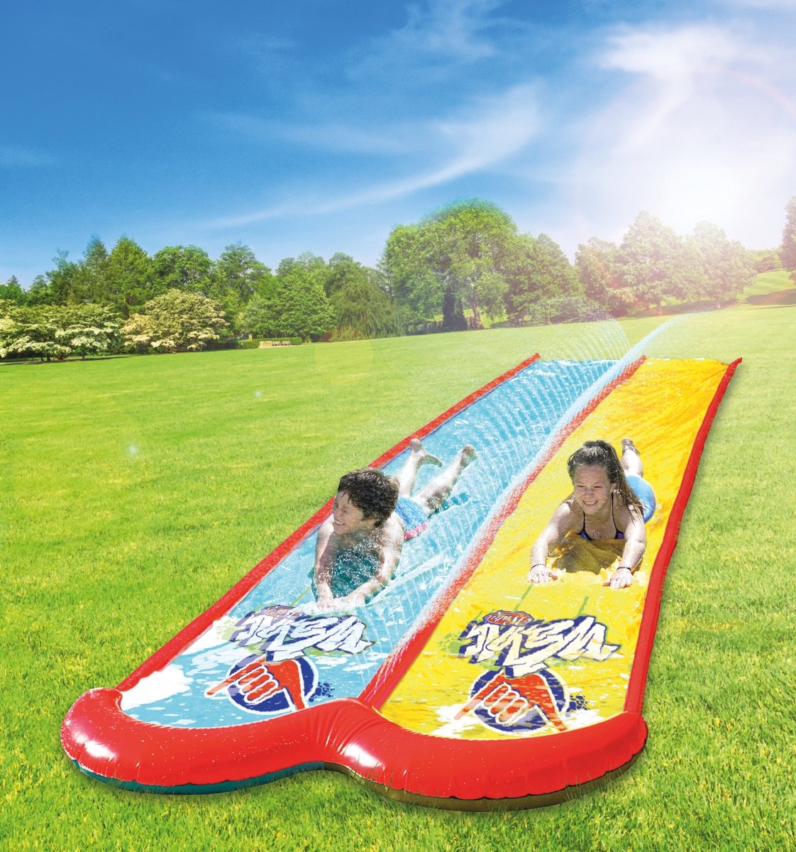 Wahu - Backyard Mega Slide - Waterglijmat - Waterglijbaan dubbel 7.5m