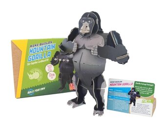 Build Your Own: Mini Builds - Mountain Gorilla - Kartonnen bouwset 22cm