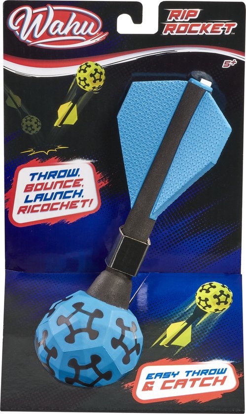Wahu Rip Rocket - Vliegende stuiterbal met staart! - Blauw
