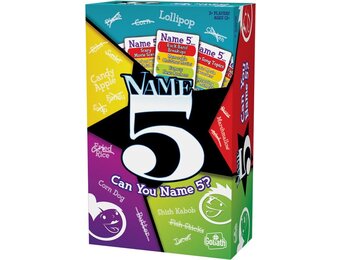 Goliath Name 5 - Bordspel - Trivia - Kun jij er vijf noemen?