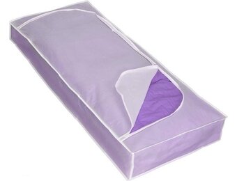 Opberghoes 90 liter wit transparant