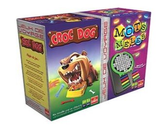 Jeux de voyage Croc Dog & Mots Mêlés - Reisspellen - Franstalig