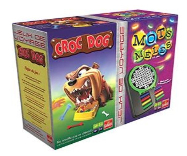 Jeux de voyage Croc Dog & Mots Mêlés - Reisspellen - Franstalig
