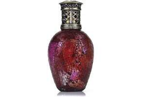 Ashleigh & Burwood Geurlamp Antique Rose 14 X 21 Cm Glas Rood