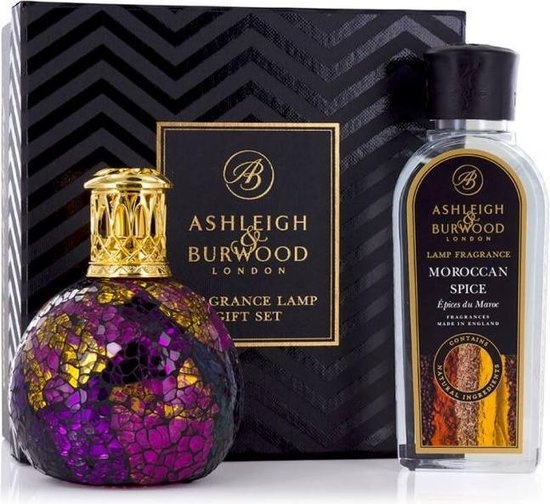 Ashleigh & Burwood Lamp Giftset Magenta Crush + 250ml Moroccan Spice