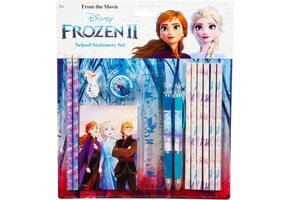 Disney Frozen II - Frozen 2 - School Stationary Set - schrijfset - 2 pennen - 8 potloden - notitieboekje liniaal, puntenslijper