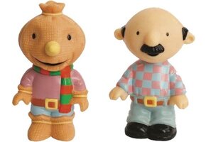 Bob de Bouwer Speel Figuren Spud en Boer Nijhof – 8x4x4cm | Kinderspeelgoed voor Jongens en Meisjes | Plastic Speeltjes voor Kinderen