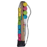 Croquetset, berkenhout, 75 cm in tas voor 4 spelers