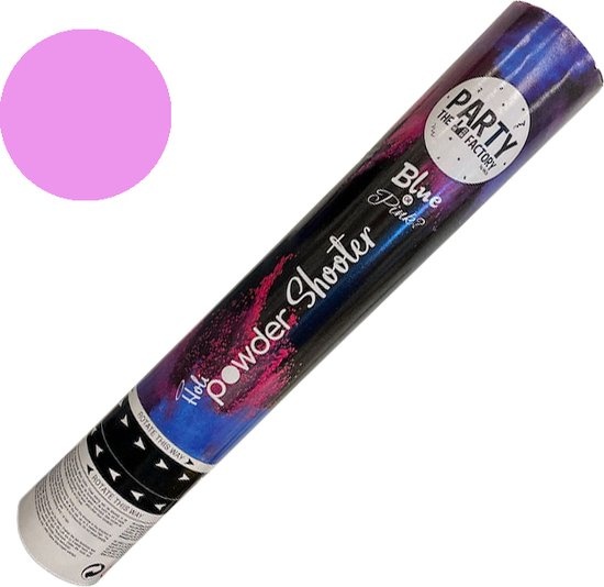 Confetti Shooter Holi Poeder Blue or Pink? - Roze