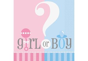 Gender Reveal - Servetten (20 stuks)
