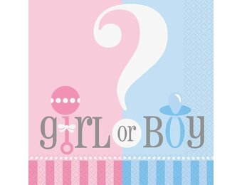 Gender Reveal - Servetten (20 stuks)