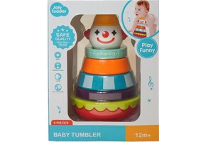 JollyToddler - Baby Tumbler - Educatief - Kleuren - Peuter - Baby - Leren - Stapelen - Clown - Tumbler