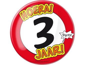 Paperdreams - Button XL - 3 Jaar